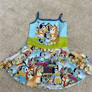 Sweet petunia Bluey character peplum